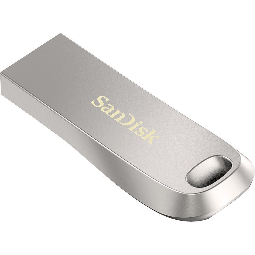 SanDisk 64GB Ultra Luxe Usb3.1 Flash Drive Memory Stick Usb Type-A 150MB/s Capless Sliver 5 Years Limited Warranty