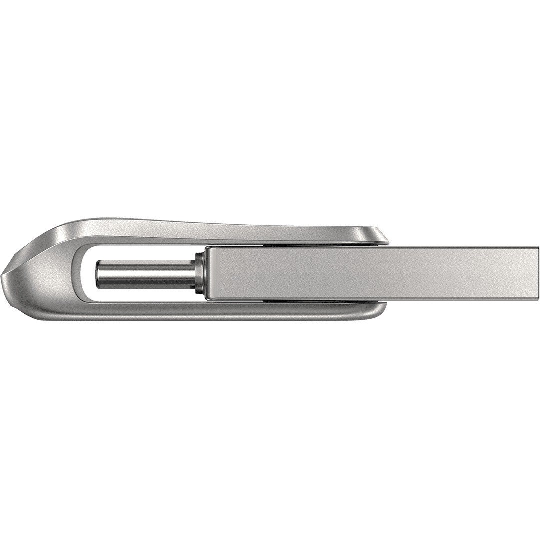 SanDisk Ultra Dual Drive Luxe 256 GB USB Type C, USB Type A Flash Drive - Stainless Steel