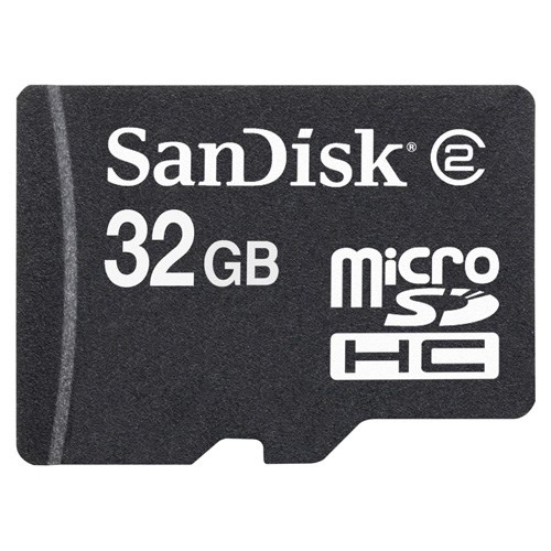 SanDisk Card, SDHC, Micro, 32GB, Card Only