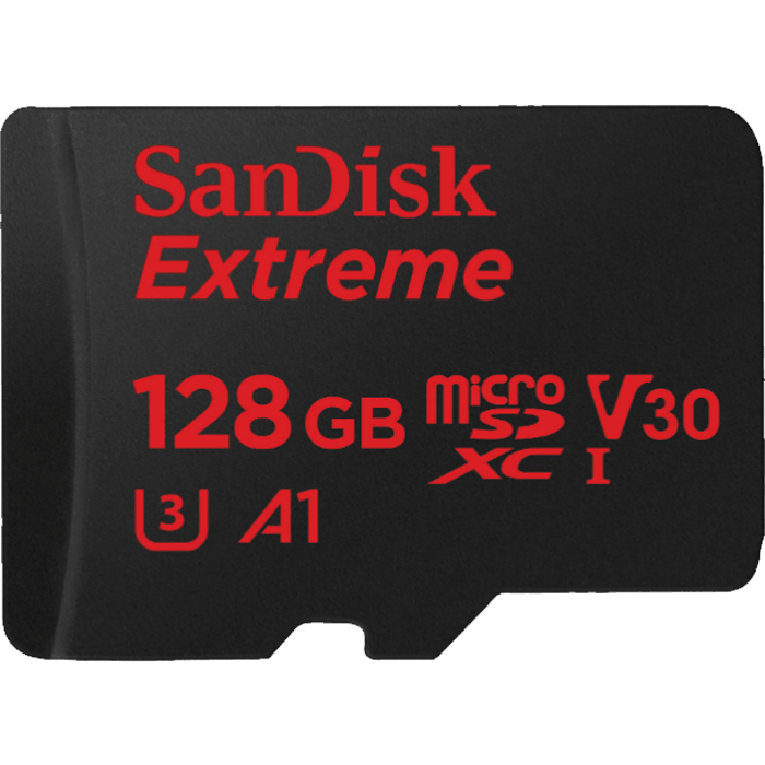 SanDisk Extreme 128 GB Class 10/UHS-I (U3) microSDXC