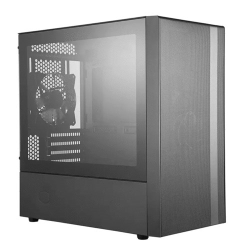 Cooler Master MasterBox MCB-NR400-KGNN-S00 Computer Case - Mini ITX, Micro ATX Motherboard Supported - Mini-tower - Steel, Plastic, Tempered Glass - Black