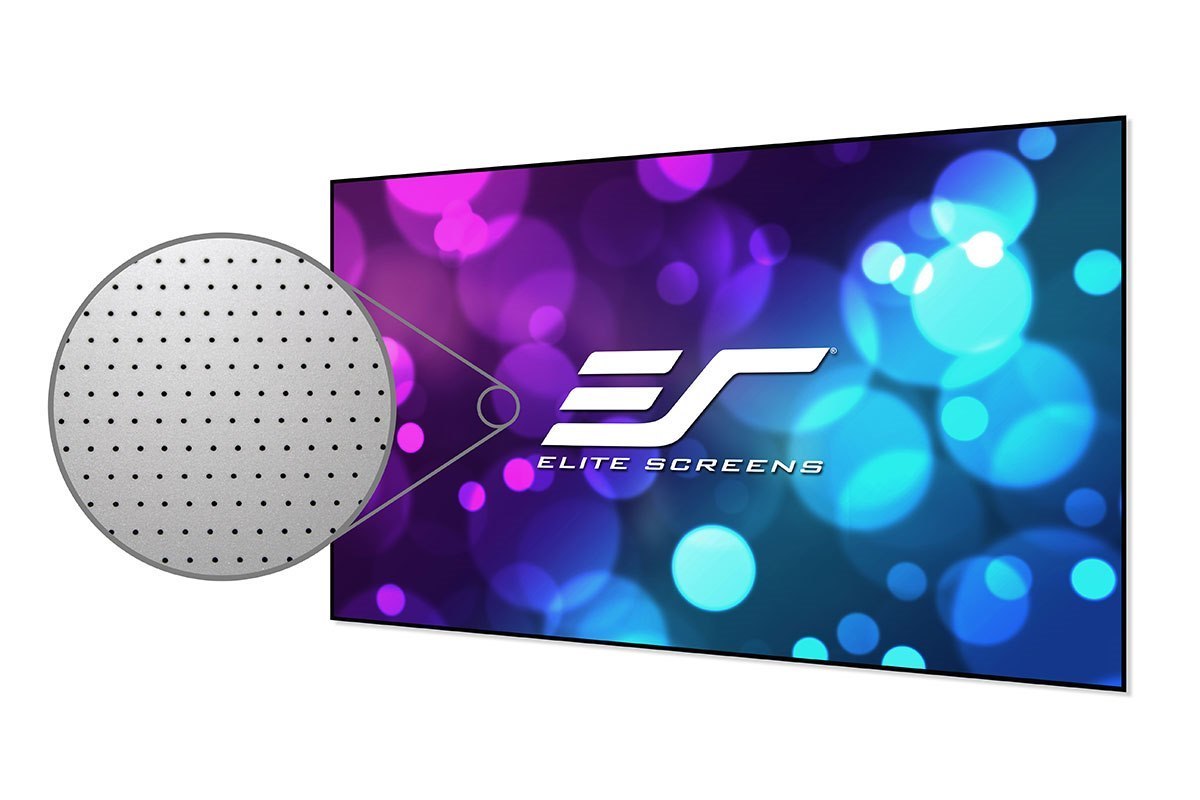 Elite Screens 120 Fixedframe 169 Projector Transparent Edge Free Screen Aeon Cinegrey 3D Acoustic