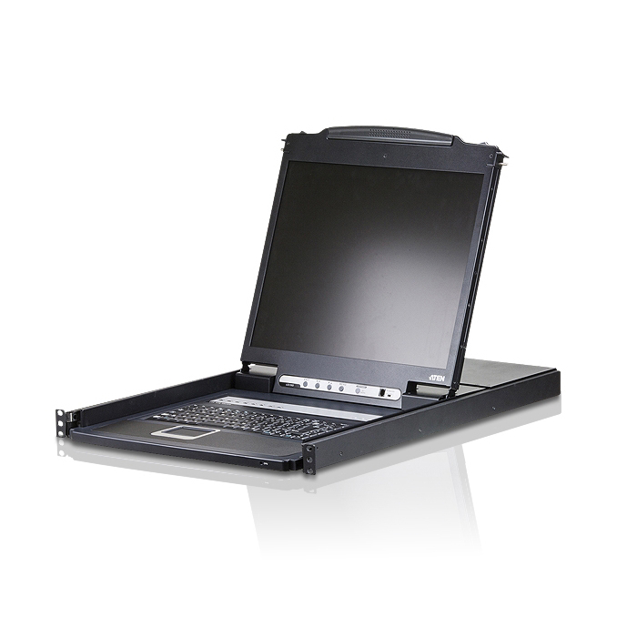 Aten 8-Port Ps/2-Usb Vga 19" LCD KVM Switch - On Promo It Comes With 6 Extra Cables