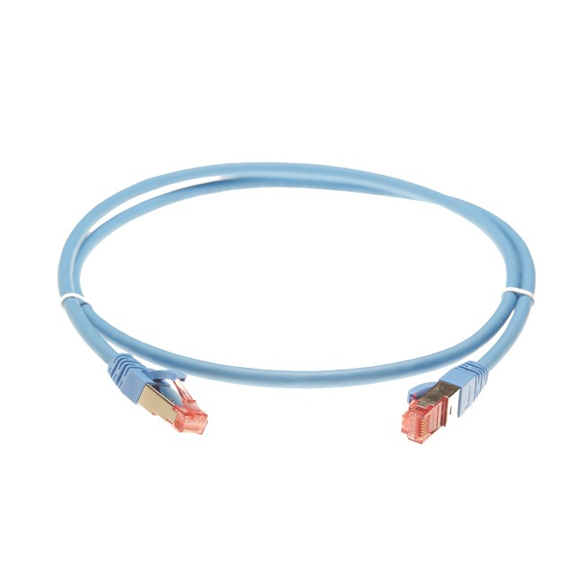 4Cabling 2.5M Cat 6A S/FTP LSZH Ethernet Network Cable. Blue