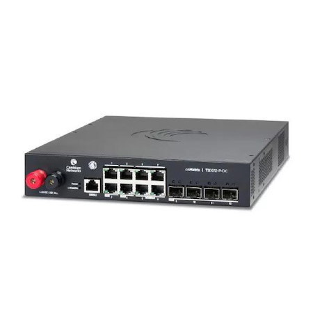 Cambium Networks cnMatrix TX1000 TX1012-DC-P 8 Ports Manageable Ethernet Switch - Gigabit Ethernet, 10 Gigabit Ethernet - 10/100/1000Base-T, 10GBase-X