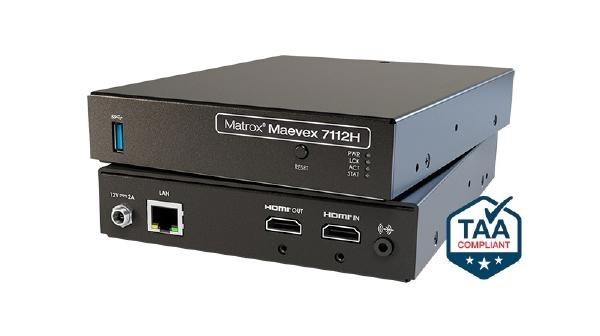 Matrox Maevex 7112H Single-Channel 4K60 Avc/H.264 Video Encoder.