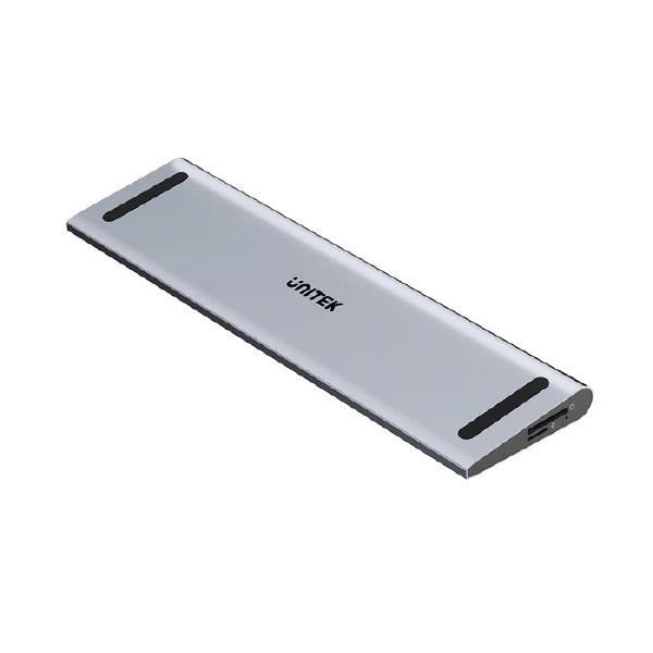 Unitek Uhub15+ Usb-C Triple 4K KVM Docking Station, 2X 5Gbps, 1X 10Gbps, 3X 10Gbps, 1X PD 100W, 1X DC5V, Grey