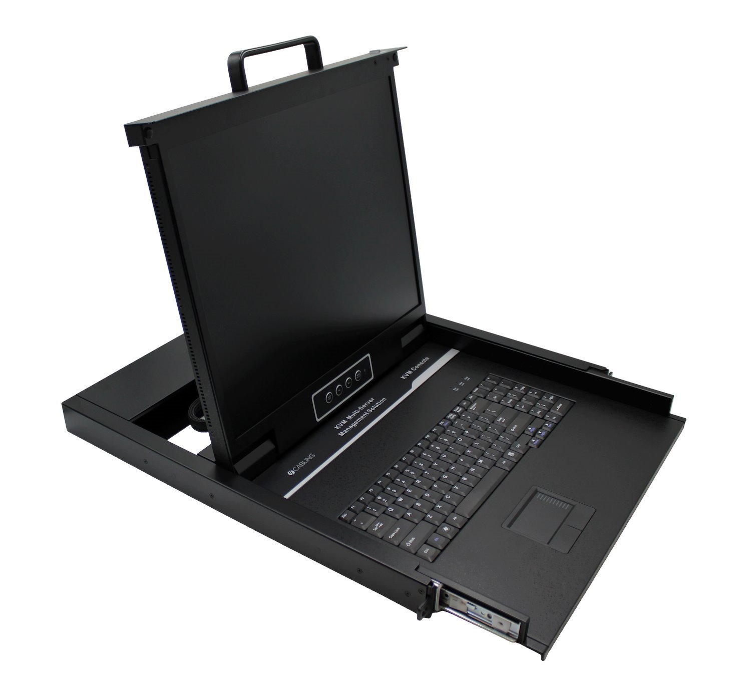 4Cabling 4C | Rackmount KVM Switch |1 Port Hdmi 19" LCD KVM Single Rail Rackmount Hdmi Connector