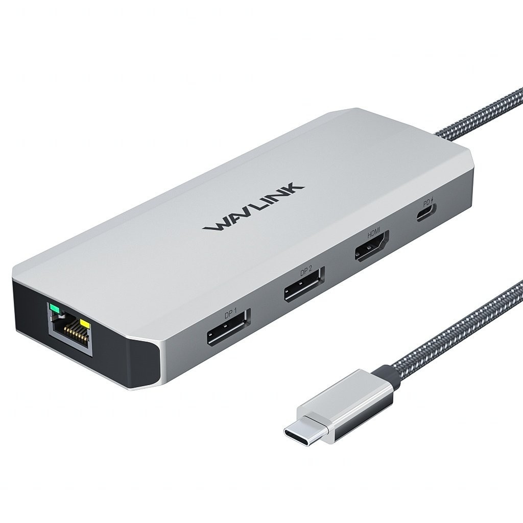Wavlink Wl-Umd306 Usb-C Triple Display Docking With 85W Upstream Charging