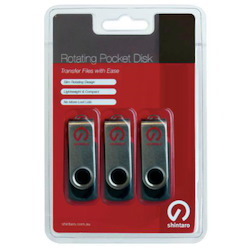 Shintaro 8GB 3 Pack Usb