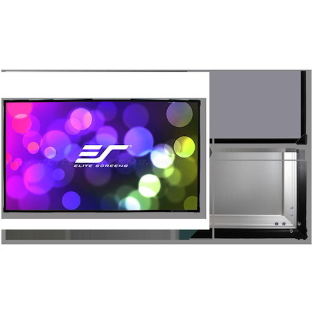 Elite Screens 110" Fixed Frame 16:9 Projector Screen, Cinewhite, Sable Frame B2