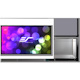 Elite Screens 110" Fixed Frame 16:9 Projector Screen, Cinewhite, Sable Frame B2