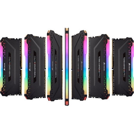 Corsair Vengeance RGB Pro 32GB (2 X 16GB) DDR4 Dram 3200MHz C16 Memory Kit Black