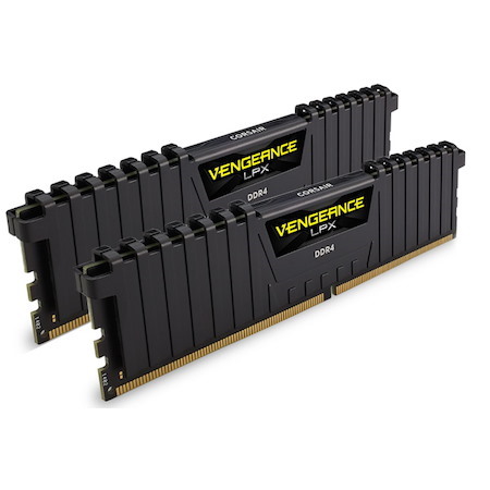Corsair Vengeance LPX DDR4, 3200MHz 16GB 2 X 288 Dimm, Unbuffered, 16-20-20-38, Black Heat Spreader, 1.35V, XMP 2.0