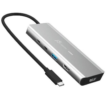 J5create JCD401 Usb4 Dual Display 4K Multi-Port Docking Hub - Featuring Intel Usb4 Controller (Usb-C To DP, Hdmi, Usb-C Display, Usb-C 85W PD P/T)
