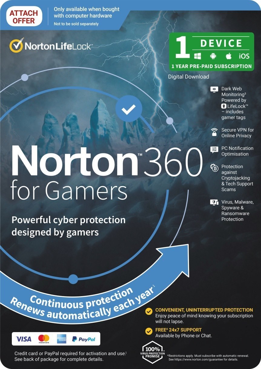 Norton 360 Gamer 1U 1D 1 YR