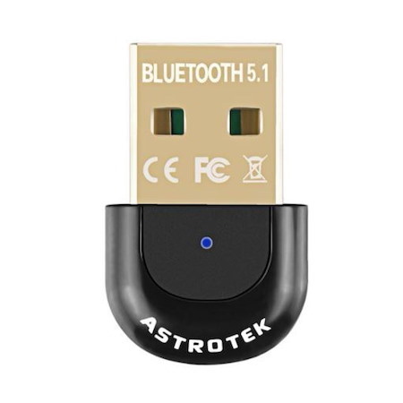 Astrotek Mini Usb Bluetooth Receiver Dongle Wireless Adapter V5.0 3Mbps For PC Laptop Keyboard Mouse Mobile Headset Headphone Speaker
