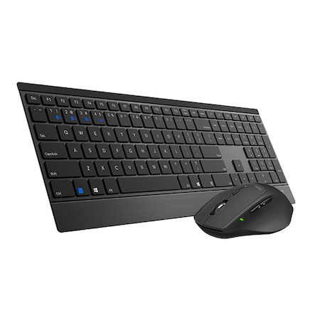 Rapoo 9500M Bluetooth & 2.4G Wireless Multi-Mode Keyboard Mouse Combo Black - 1300Dpi 4.5MM Ultra-Slim