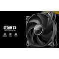 Antec Storm 140MM T3 PWM FDB Fan, High Airflow 112 CFM, Air Pressure 2.7, Noise Level 33.69 Woven Cable, PMW Daisy Chain Design, 3 YRS Warranty