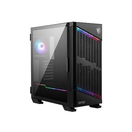 Msi MPG Velox 100P Airflow Mid-Tower Case, E-Atx / Atx / M-Atx / Itx, 7X Expansion Slots, 2X Usb 3.2, 1X Usb-C, 1X Audio, 1X Mic, 2X 2.5', 2X3.5'