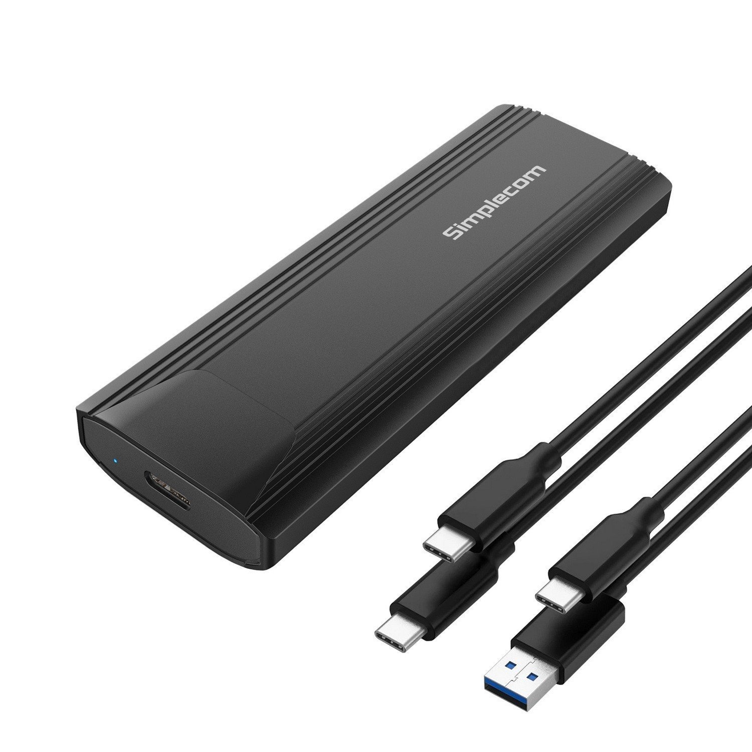 Simplecom SE504v2 NVMe / Sata Dual Protocol M.2 SSD Usb-C Enclosure Tool-Free Usb 3.2 Gen 2 10Gbps