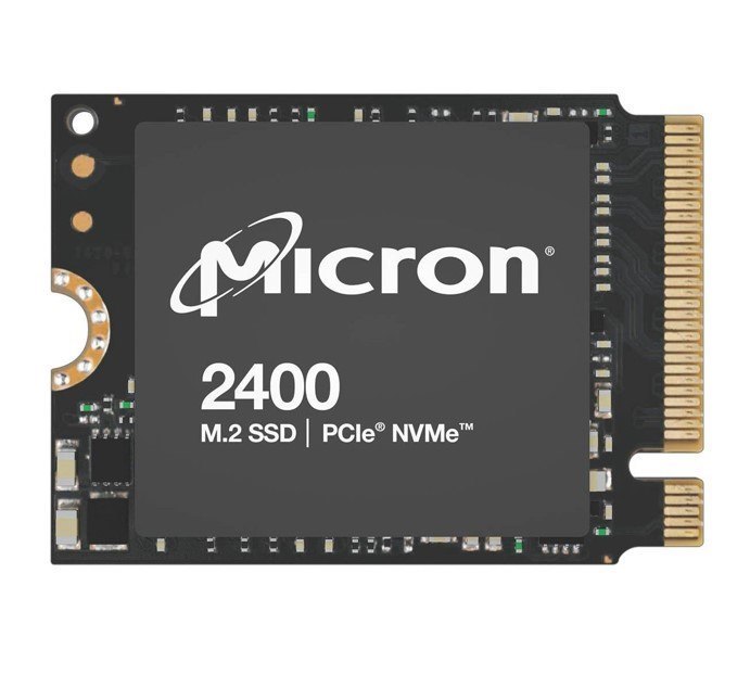 Crucial Micron/Crucial 2400 512GB M.2 2230 NVMe SSD 4200/1800 MB/s 400K/400K 150TBW 2M MTTF Aes 256-Bit Encryption 3YRS WTY For Lenovo HP Valve Steam Deck