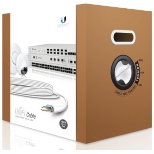 Ubiquiti UniFi Cable Cat6, CMR, 1000' (304M) Length Category 6 Utp (Unshielded Twisted Pair) Up To 10G Ethernet