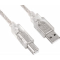 Astrotek Usb 2.0 Printer Cable 2M - Type A Male To Type B Male Transparent Colour