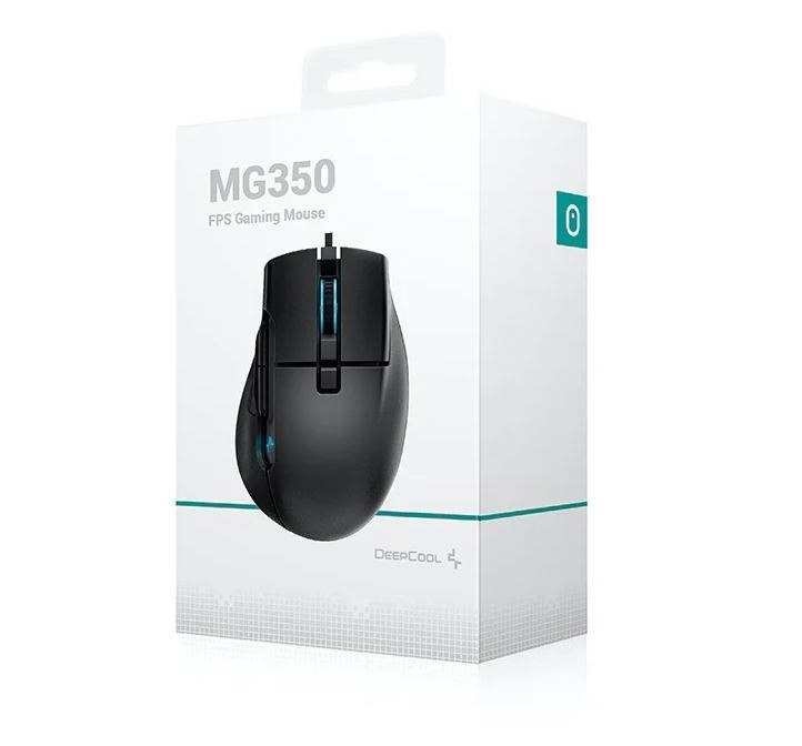 DeepCool MG350 FPS Gaming Mouse, 16000 Dpi Optical Sensor, Pixart Paw 3335, 400 Ips, Self-Adjusting FPS, 8 Programmable Buttons, Omron Micro Switches