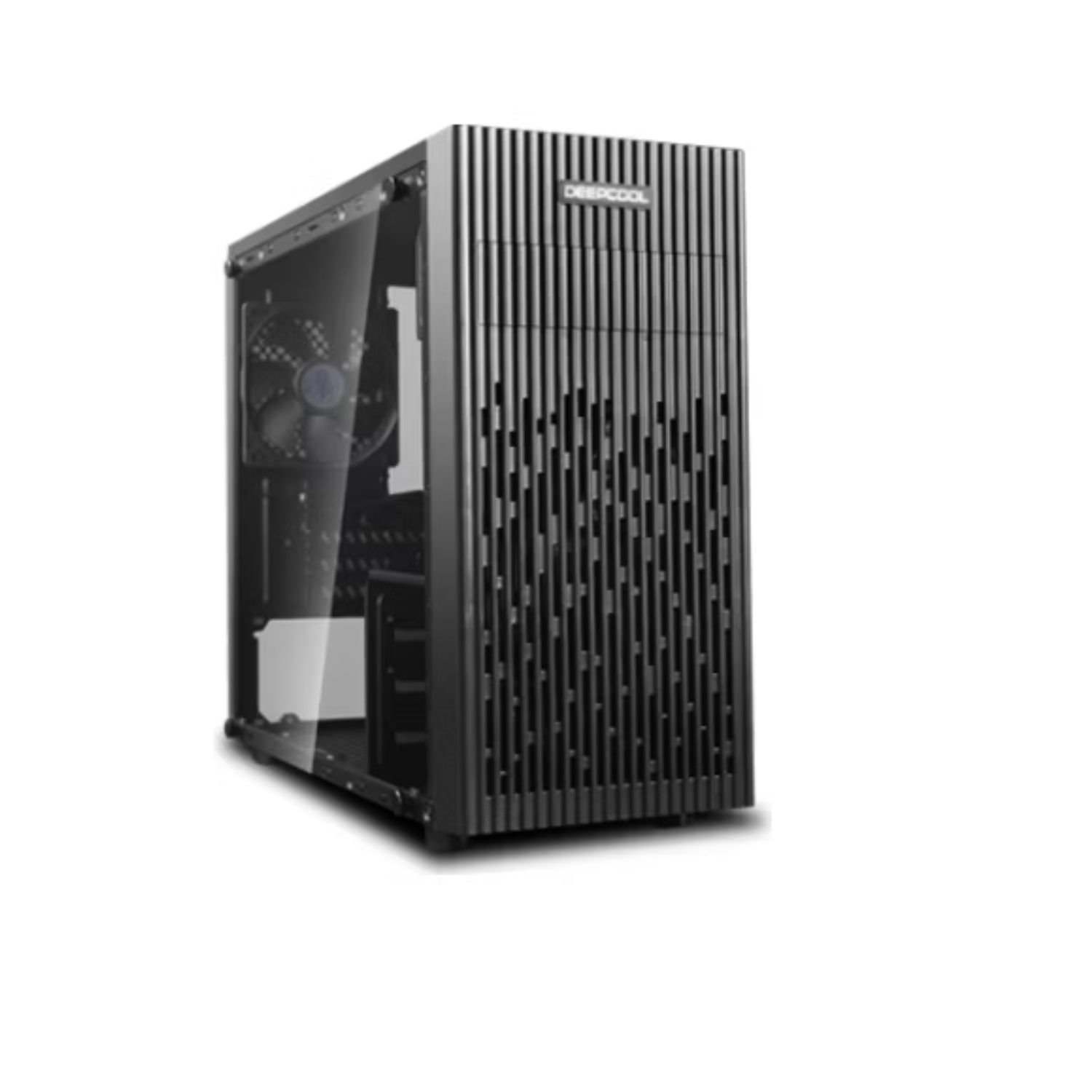 DeepCool Matrexx 30 Full Tempered Glass Side Panel M-Atx Case, 1X 120MM Black Fan, Graphics Card Up To 250MM