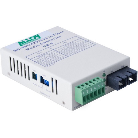 Alloy SCR460SC-2 RS-232/422/485 Serial Terminal To Multimode Fibre Converter. Max. Range 2 KM