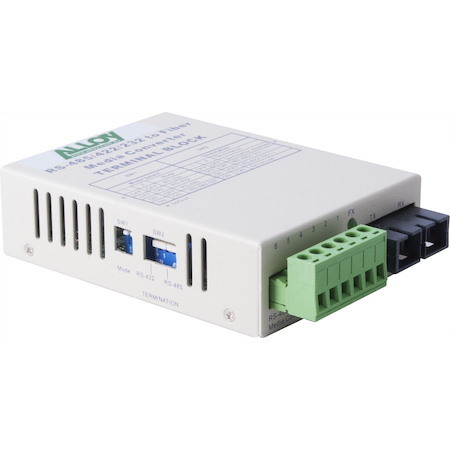 Alloy SCR460SC-4 RS-232/422/485 Serial Terminal To Single Mode Fibre Converter. Max. Range 20Km