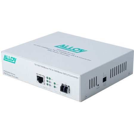 Alloy Poe2000lc.10 10/100/1000Base-T PoE RJ-45 To 1000Base-LX SingleMode (LC). Wavelength: 1310NM. Max. Range 10Km (Eol)