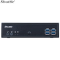 Shuttle DL30N Slim Mini PC 1L Barebone - Intel Processor N100, Fan-Less, Lan, RS232/RS422/RS485, Hdmi, DP, Vga, Vesa Mount, 65W Adapter