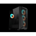 Gigabyte C301V2 RGB Tempered Glass E-Atx Black Mid Tower Gaming Chassis 2X3.5' 2X2.5' 2xUSB3.0 Detachable Dust Filter Liquid Cooling Psu Standard Atx
