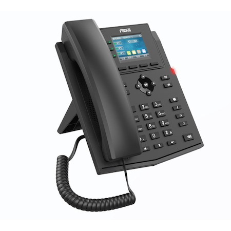 Fanvil X303-2 Wire Ip Phone, 2.4-Inch Color, RJ11 Interface And Supports 2-Wire Power, HD Voice, 6-Party Conferencing, 4 Sip Accounts