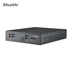 Shuttle XPC Slim Barebone - Core I5-1335U (15W), 2X DDR5, 2X M.2 2280, Hdmi, DP, Vga, Com, 2 X Lan, (5G Lte Optional), 90W, Fanless,