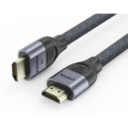 Unitek 1M Male To Male 8K Hdmi 2.1 Cable, 60Hz, Ultra High-Speed Up To 48Gbps, Black, Unitek Gift Box