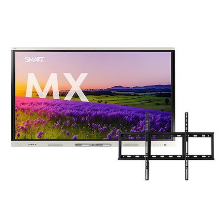 Smart Board MX065-V5 Ifp With Iq 5Y Assure And Wm-Sbid-200 Wall Mount Bundle