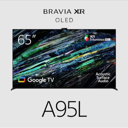 Sony Bravia XR A95l 65" Oled Google TV, 4K Uhd, 120Hz, Qd-Oled, HDR10,HLG,Dolby Vision, 300X300 Vesa, 3 Year Warranty