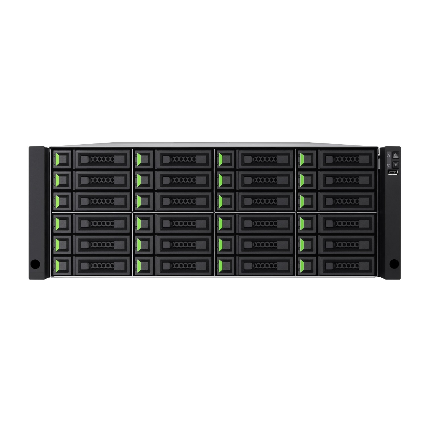 Qsan XCubeSAN XS5324D_8C 4U24, Dual-Controller San System, Max 512GB Ram, 8-Ported 10GbE SFP+ Iscsi With Optical Transceivers X 4, 3-Year Warranty