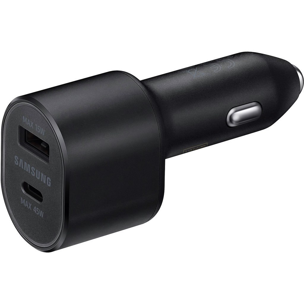 Samsung Dual Port Car Charger 45W/15W Incl Usb-C To Usb-C Cable