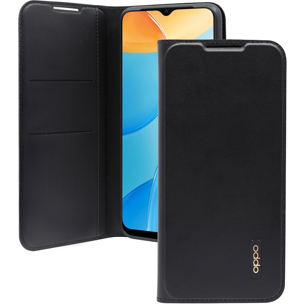 Oppo A15 Wallet Case Black