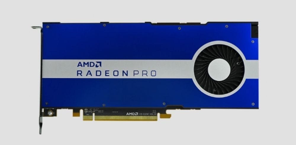 Amd Radeon Pro W5700 - Grafische Kaart