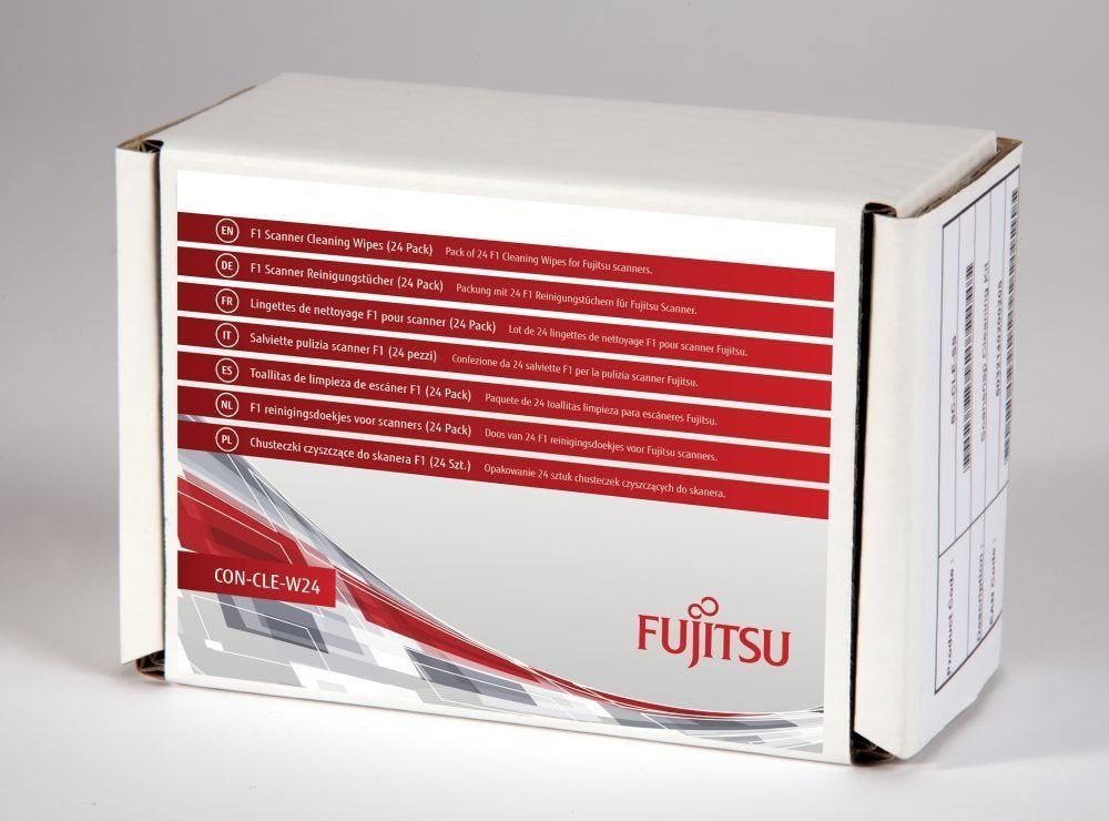 Fujitsu F1 Scanner Cleaning Wipes - Schoonmaakdoekjes (Pak Van 24)