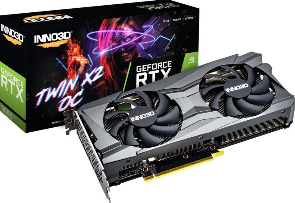 Inno3d GeForce RTX 3060 Twin X2 Oc LHR - Videokaart