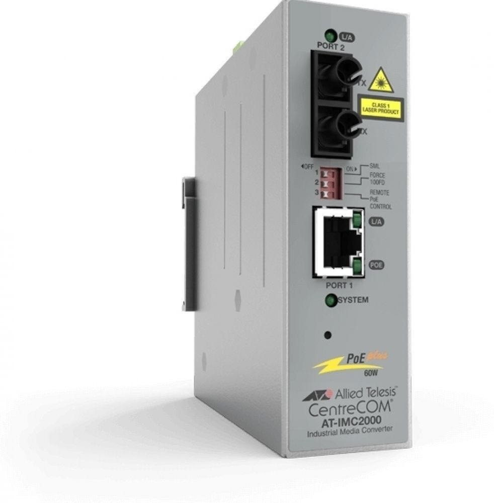 Allied Telesis Industrial Ethernet Media Converter At-Imc2000tpsc - Glasvezel Mediaconverter