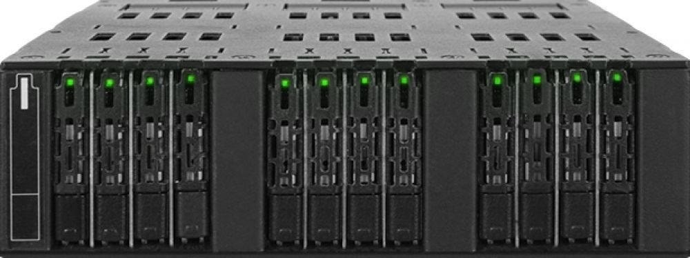 Icy Dock ToughArmor 12X M.2 Sata SSD To 3X MiniSAS HD In 1X 5.25" Bay