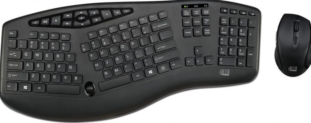 Adesso Tru-Form Media 1600 - Toetsenbord En Muis Set