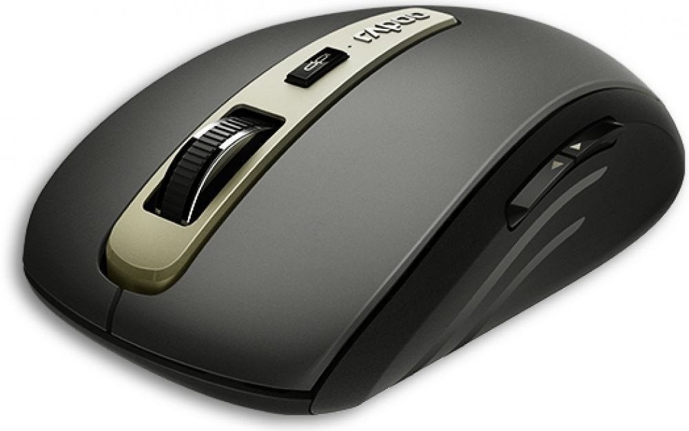 Rapoo Mouse WL Rapoo MT350 Opt Black Multimode 2.4 GHz, BT 3.0 & 4.0